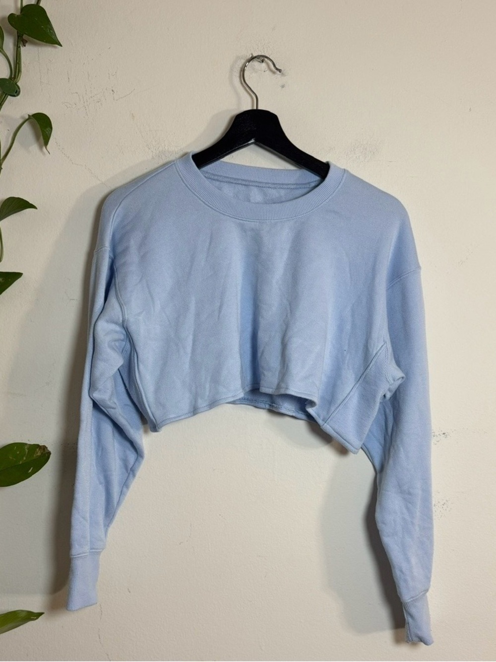 Katie J NYC Crop Sweatshirt - Light Blue - Tween Large